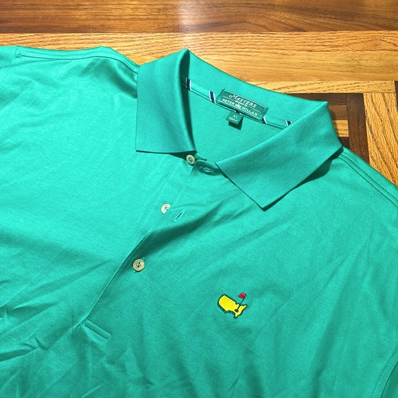 Peter Millar Shirts Peter Millar X Masters Mens Xl Green Solid Soft